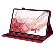 Samsung Galaxy Tab S11/S10 Lite/S10 FE/S9 FE/S9/S8/S7 Business Style Folio-etui - rød