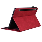 Samsung Galaxy Tab S11/S10 Lite/S10 FE/S9 FE/S9/S8/S7 Business Style Folio-etui - rød