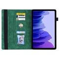 Business Style Samsung Galaxy Tab A7 10.4 (2020) Smart Folio-etui - Grønn