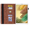 Business Style Samsung Galaxy Tab A7 Lite Smart Folio-etui - Brun