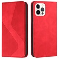 Business Style iPhone 13 Pro Max Lommebok-deksel - Rød