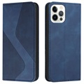 Business Style iPhone 13 Pro Lommebok-deksel - Blå
