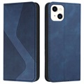 Business Style iPhone 13 Lommebok-deksel - Blå