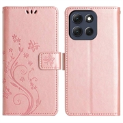 Motorola Moto G56 Butterfly Series Lommebok-deksel - Roségull
