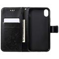 Butterfly Series iPhone XR Lommebok-deksel - Svart