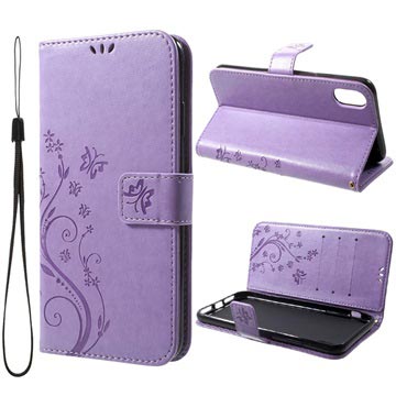 Butterfly Series iPhone XS Max Lommebok-deksel - Violet