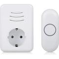 Byron DBY-22313 Trådløst dørklokkesett - EU-plugg - Hvit