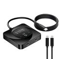 C-HD019 USB-C-bidireksjonell bryter – 8K/10 Gbps/100W – svart