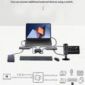 C-HD019 USB-C-bidireksjonell bryter – 8K/10 Gbps/100W – svart
