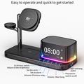 C09PLUS 5-i-1 Qi2.2 magnetisk trådløs lader med vekkerklokke - 25W - Svart