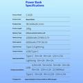 C1020 hurtigladende powerbank 10000mAh
