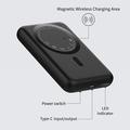 C1030 10000mAh magnetisk powerbank med 20W USB-C-hurtiglading - svart