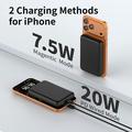 C1030 10000mAh magnetisk powerbank med 20W USB-C-hurtiglading - svart