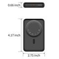 C1030 10000mAh magnetisk powerbank med 20W USB-C-hurtiglading - svart
