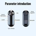 C20 Mini kroppskamera 1080p med ryggklemme, stemmeopptaker, 128GB kort - svart