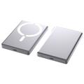 C26 10000mAh magnetisk powerbank med 18W USB-C-hurtiglading - sølv