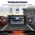 C313 4-kanals 1080p WiFi-dashbordkamera med bakkamera - innvendig/utvendig opptak - svart