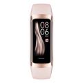 C60 1.1 tommers vanntett smartklokke med pulsmåler og oksygenmåler for kroppstemperatur Fitness Tracker Sports Smart Wristband - Rosa