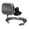 C80 6-i-1 HUD-skjerm til bil med Bluetooth 5.3 og FM-sender - svart