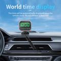 C80 6-i-1 HUD-skjerm til bil med Bluetooth 5.3 og FM-sender - svart