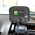 C9 DAB+ digital radiomottaker for bil - Bluetooth 5.0, berøringsskjerm, USB-C, FM-sender og AUX-utgang - svart