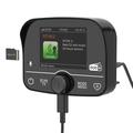 C9 DAB+ digital radiomottaker for bil - Bluetooth 5.0, berøringsskjerm, USB-C, FM-sender og AUX-utgang - svart