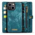 Caseme 2-i-1 Multifunksjonell iPhone 14 Plus Lommebok-deksel - Blå