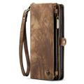 Caseme 2-i-1 Multifunksjonell iPhone 14 Plus Lommebok-deksel - Brun
