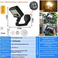 CCP0144 Solcelledrevet vegglampe med 92 LED-pærer og bevegelsessensor - IP65