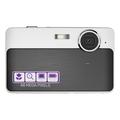 CD-AF 16X zoom digitalkamera for studenter - svart / hvit