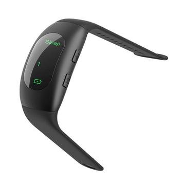 CES Mikrostrøms søvnhjelp-armbånd med 3 moduser og automatisk timer - svart