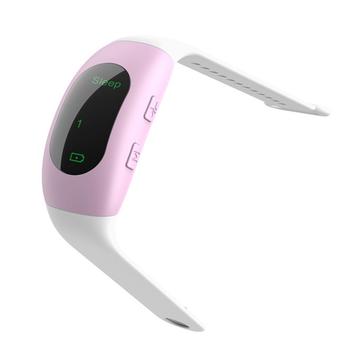CES Mikrostrøms søvnhjelp-armbånd med 3 moduser og automatisk timer - Rosa