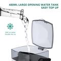 CF-002T Bærbar luftkjøler for skrivebordet - USB, berøringsbetjening, 480ml vanntank - Hvit