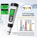 CL-M21 Digital klor- og vanntemperaturmåler - hvit