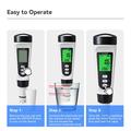 CL-M21 Digital klor- og vanntemperaturmåler - hvit