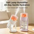 CL37 280ml luftfukter med saltkrystaller og 7-farget stemningsbelysning - hvit