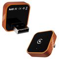 CP030-3 2-i-1 trådløs CarPlay- og Android Auto-adapter - oransje / svart