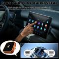 CP030-3 2-i-1 trådløs CarPlay- og Android Auto-adapter - oransje / svart