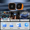 CP031-1 2-i-1 trådløs CarPlay- og Android Auto-adapter - oransje / svart