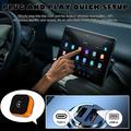 CP031-1 2-i-1 trådløs CarPlay- og Android Auto-adapter - oransje / svart