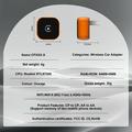 CP031-1 2-i-1 trådløs CarPlay- og Android Auto-adapter - oransje / svart