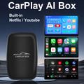 CP2B bil-videoboks/CarPlay AI-boks – 2+16GB, trådløs CarPlay, Android Auto, Netflix, YouTube – svart