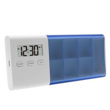CR-250 Smart pilleholder med elektronisk timer og 7 rom - blå