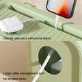 Kabelhåndteringsboks med lokk - strømskinneorganisator og ledningsskjuler - grønn