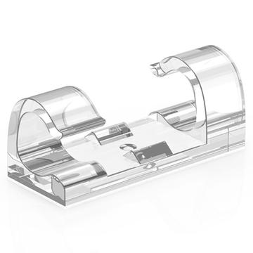 CableCreation Selvklebende kabelholder/organisator - 50 stk. - Transparent
