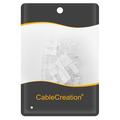 CableCreation Selvklebende kabelholder/organisator - 50 stk. - Transparent
