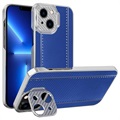 CamStand iPhone 13 Mini Hybrid-deksel - Karbonfiber - Blå