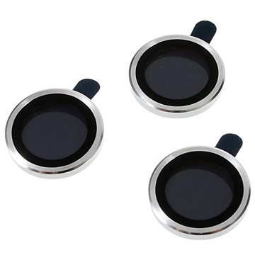 iPhone 14 Pro/14 Pro Max Kamera Linse Beskyttelse Herdet Glass - 3 Stk. - Sølv