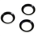 iPhone 14 Pro/14 Pro Max Kamera Linse Beskyttelse Herdet Glass - 3 Stk. - Sølv