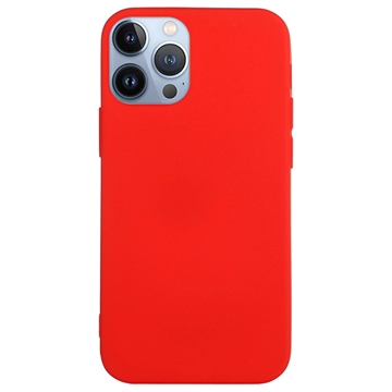 Candy Color iPhone 14 Pro TPU-deksel - Rød